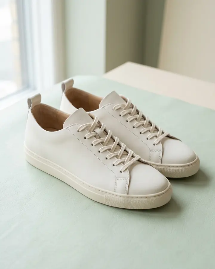 Leather sneakers