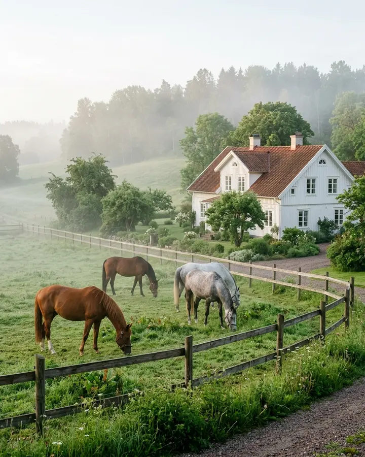 Horses in the pasture